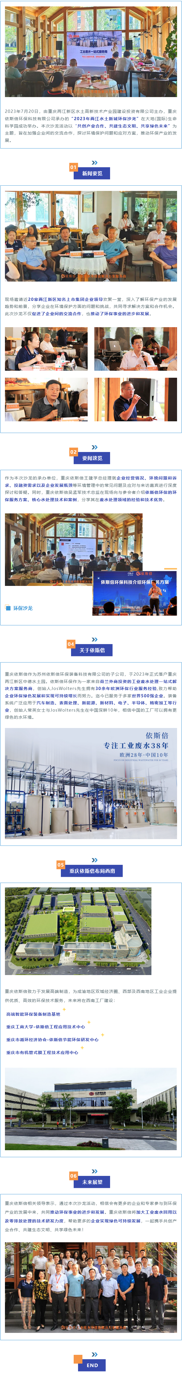 重慶依斯倍2023年兩江水土新城環(huán)保沙龍取得圓滿成功